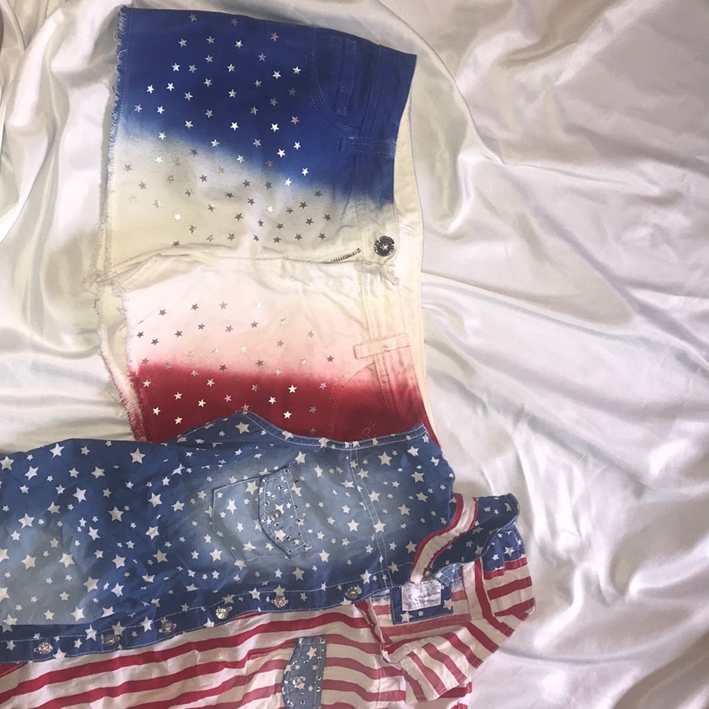 4th of July Short Set. Brand New.